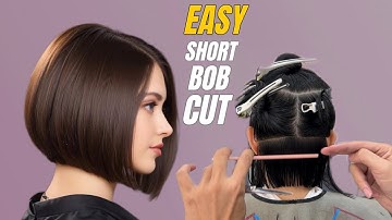 How to Cut The Perfect Short Bob Haircut | Professional Short Bob Haircut Tutorial (Step-by-Step)