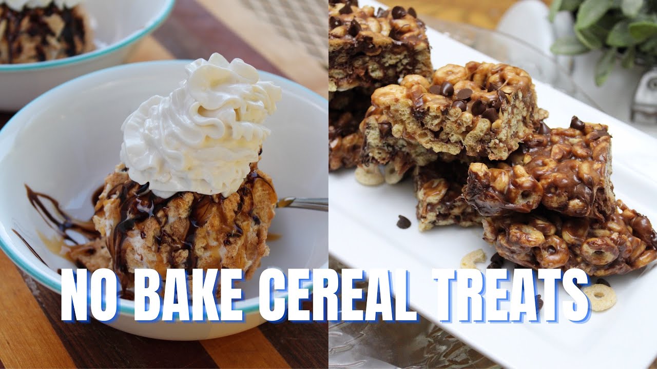 3 EASY NO BAKE SUMMER TREATS || “Fried” Ice Cream || FLUFFERNUTTER CHEERIO BARS || CEREAL THEME