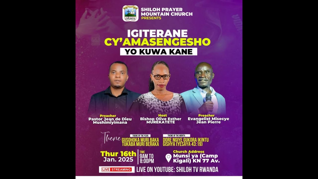 AMATERANIRO YO KUWA 4 THEME: DORE NGIYE GUKORA IKINTU GISHYA / 16-01. ...