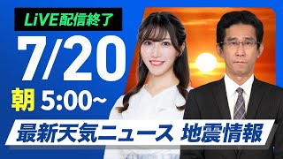 ウェザーニュースの配信のサムネイル画像