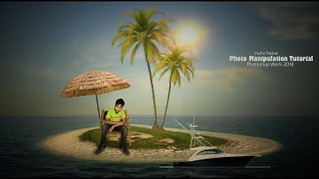 floating island photo manipulation | photoshop tutorial