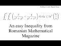 An easy inequality from Romanian Mathematical Magazine