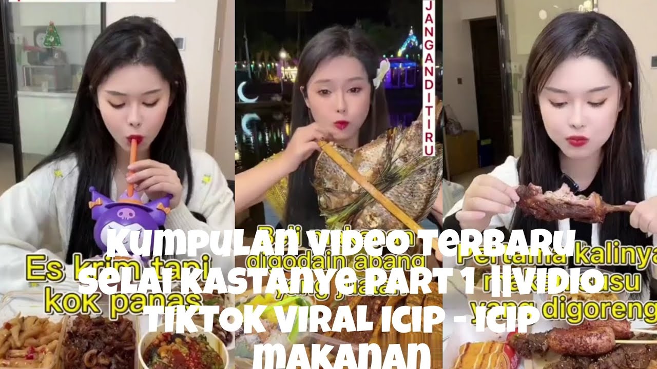 Kumpulan Vidieo Terbaru Selai Kastanye part 1 ||vidio tiktok viral icip icip makanan