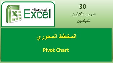 Pivot Chart     الدرس الثلاثون : المخطط المحوري