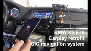 BMW X5 E70 CARPLAY installation and test