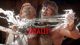 MK11 All Fatalities on Baraka