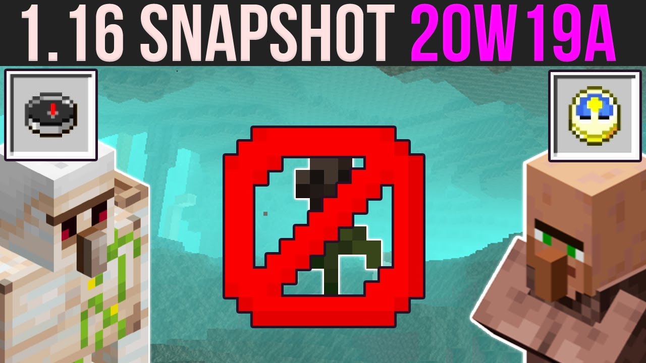 Minecraft 1.16 Snapshot 20w19a Wither Rose Nerfed! Changes To Villagers