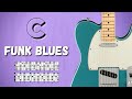 Groovy funk blues backing track in c