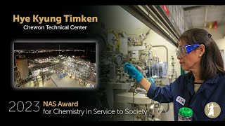 2023 NAS Awards Ceremony: Hye Kyung Timken, NAS Award for Chemistry in Service to Society