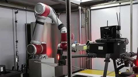 Change Drone Battery with Robotic Arm