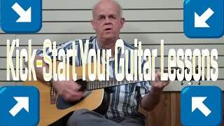 Guitar Lesson Kickstarter Course Lesson 13 E G A C Practice Chords Adult Guitar Lessons