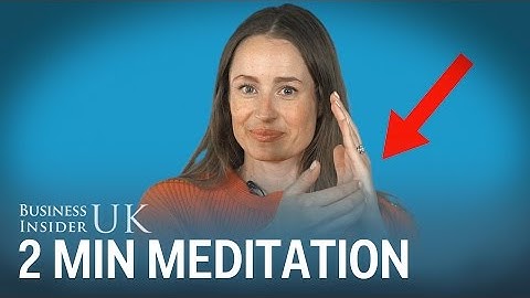 A meditation expert shows her stress relief 