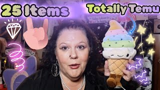  Totally Temu haul! Fabulous beaded earrings/beauty masks/ Ghostbusters and a disco light show ball.