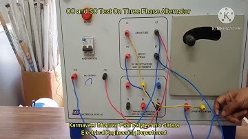 Experiment No  12 OC and SC test on Alternator