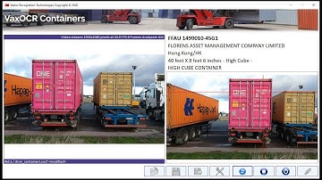 Vaxtor OCR Containers Codes Recognition from a Drone