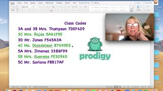 Signing Into New Prodigy Class