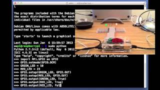 Making my Raspberry Pi turn on LEDs with Python