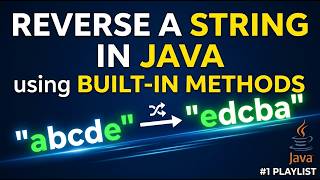 Reverse a String in Java Using Built-in Methods 🔥 | Java Interview Program for Freshers #Java