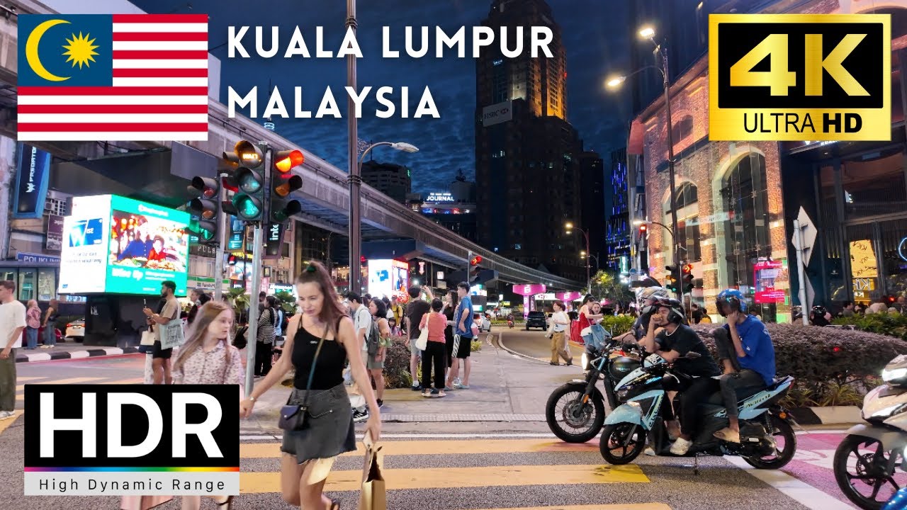 🇲🇾Malaysia 4k walk - Kuala Lumpur 4K Night Walking Tour｜4K 60fps