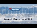 Linux unter WSL2 installieren