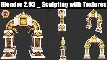 Creating a Stylized Modelling | Blender 2.93 New Features [Sculpting with Textures]