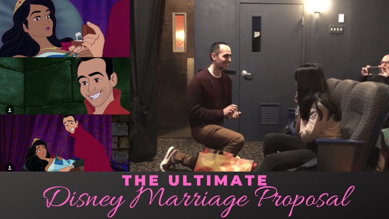 Disney Marriage Proposal | Man Proposes Girlfriend by Animating Her Into a Disney Movie