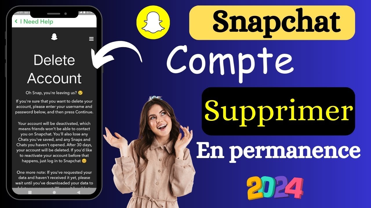 Comment supprimer définitivement un compte Snapchat 2024 | Désactivez