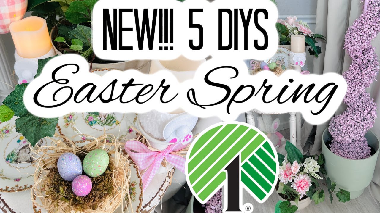 🌿((NEW!!!)) 5 DIY DOLLAR TREE EASTER SPRING DECOR CRAFTS 🌿 Olivia's ...