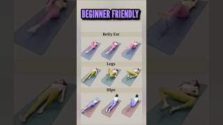 Easy Floor Workout for Belly Fat, Legs & Hips | Beginner-Friendly Home Exercise Routine #shorts