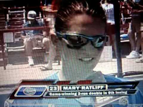 Mary Ratliff ESPN interview College World Series over VT