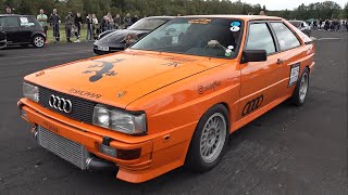 700HP Audi UR QUATTRO 5-Cylinder TURBO MONSTER - Launches, Drag Racing & Exhaust Sounds!