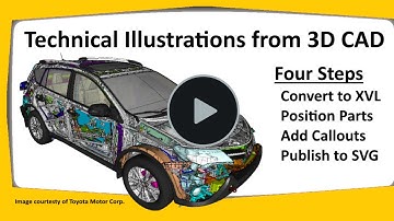 Create Technical Illustrations from any 3D CAD with XVL Studio - Tutorial #1