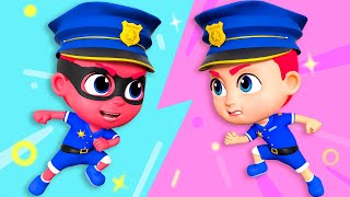 Real Vs. Fake Rescue Team Policeman, Firefighter Nursery Rhymes & Kids Songs Tinytots