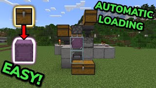 SIMPLE 1.20 AUTOMATIC SHULKER LOADER TUTORIAL in Minecraft Bedrock (MCPE/Xbox/PS/Switch/PC)