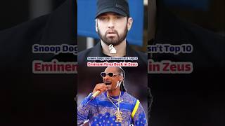 Eminem Disses Snoop Dogg On zeus After Snoop Says Hes Not Top 10 rap oldschool rapper