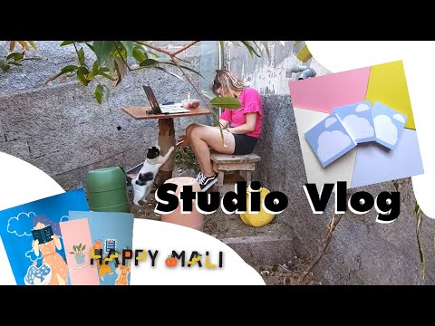 Studio Vlog - Happy mail + Making Notepads + (Short) Life update