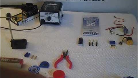 Soldering EC5 Connectors and ESC Leads - Chris Reibert