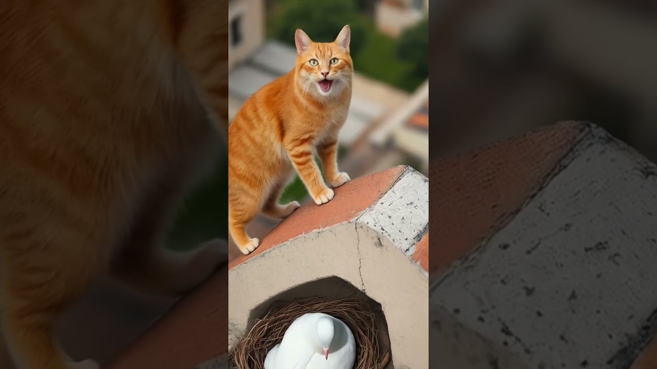 My Cat Saved Pigeon Life 