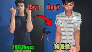 Forearm Workout Every Day For 7 Days || Using Hand Gripper For 7 Days || Forearm Transformation