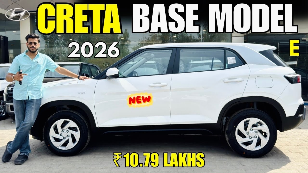 Hyundai Creta E Petrol Base Model 2026 Detailed Review Creta Base Model ...