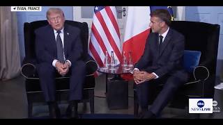 President Trump holds bilateral meeting with French President Macron: LIVE