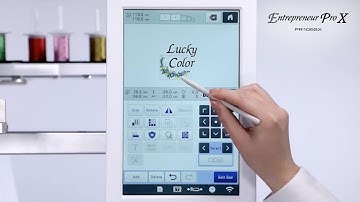 PR1055X - Basic Operation 02 - Selecting an embroidery pattern