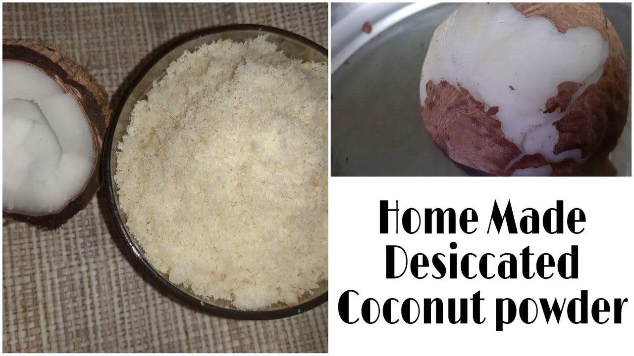 Homemade Desiccated coconut powder YouTube