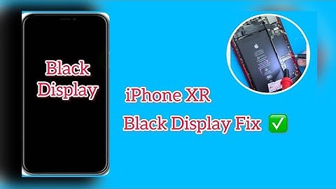iphone xr black display fix