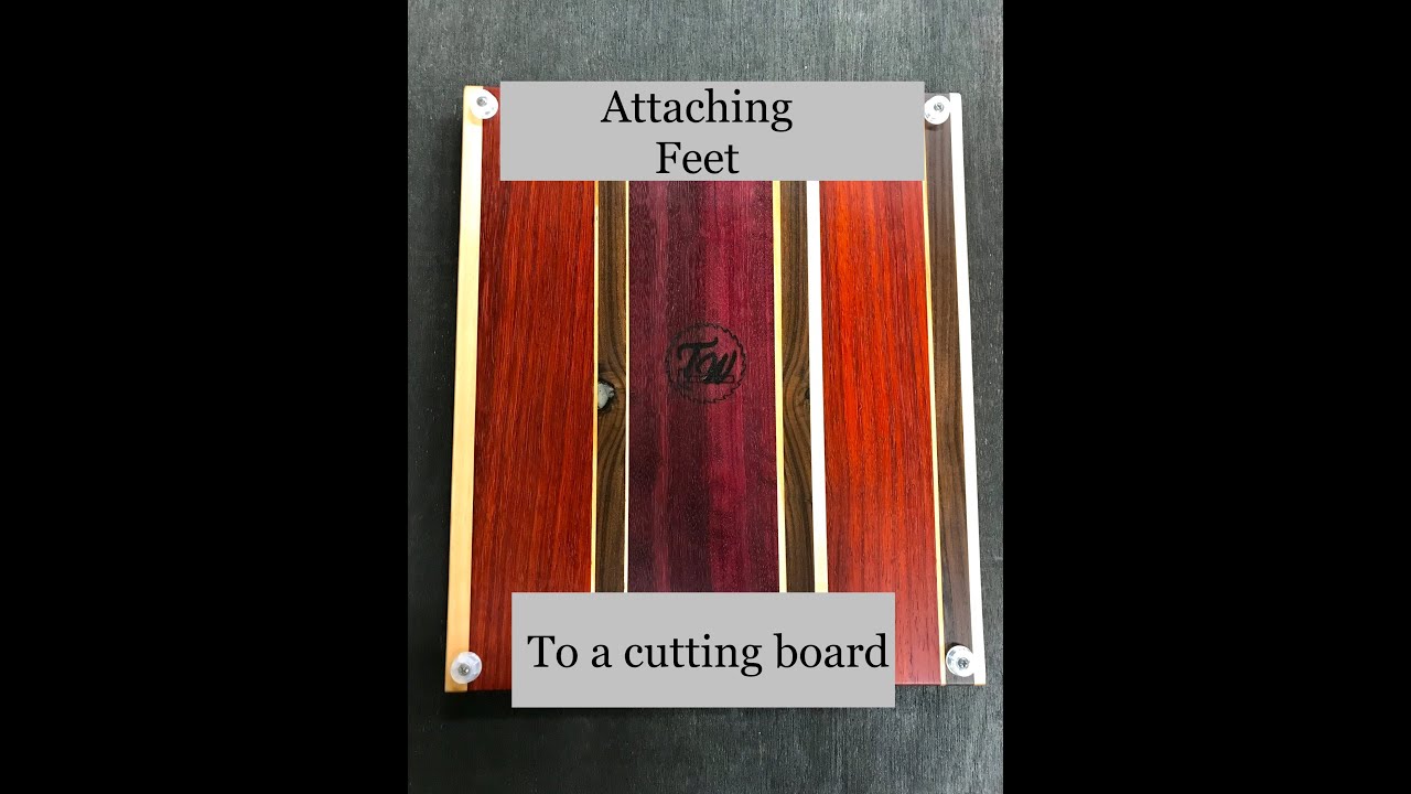 How I add feet to the bottom of a cutting board. See what goes on in my