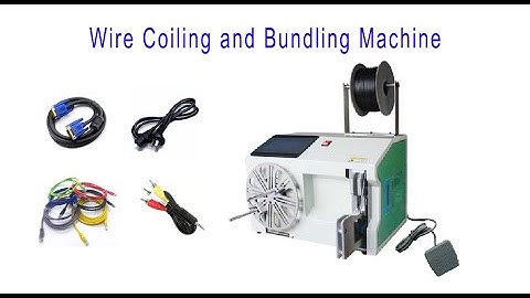 The Wire Coiling Machine Bundles Wires Like Magic!