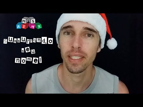 ASMR em Português - SUSSURRANDO SEU NOME + Movimento com as mãos!