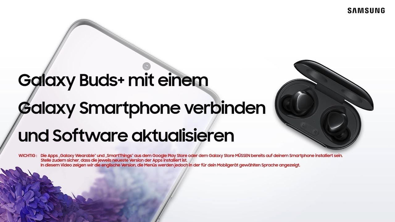 Galaxy Buds 2 Mit Iphone Verbinden Galaxy Buds+ mit einem Galaxy Smartphone verbinden und Software