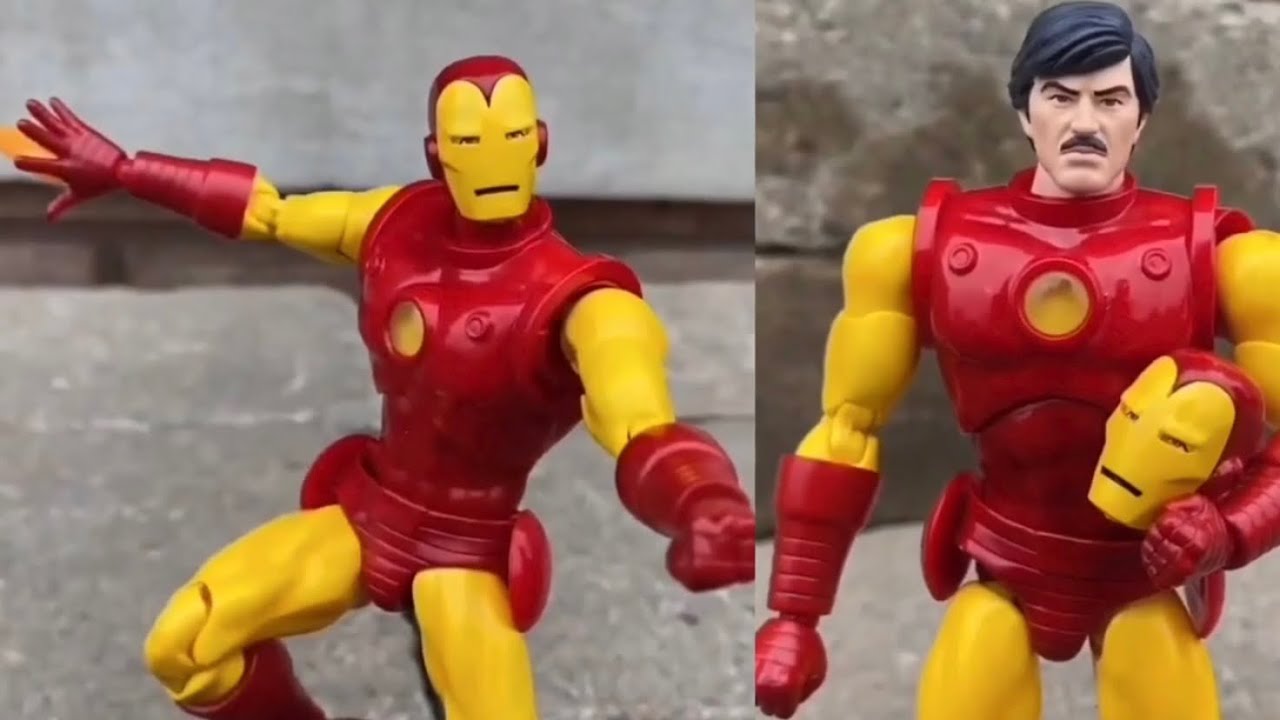 Mafex Ironman comic version action figure quick look - YouTube