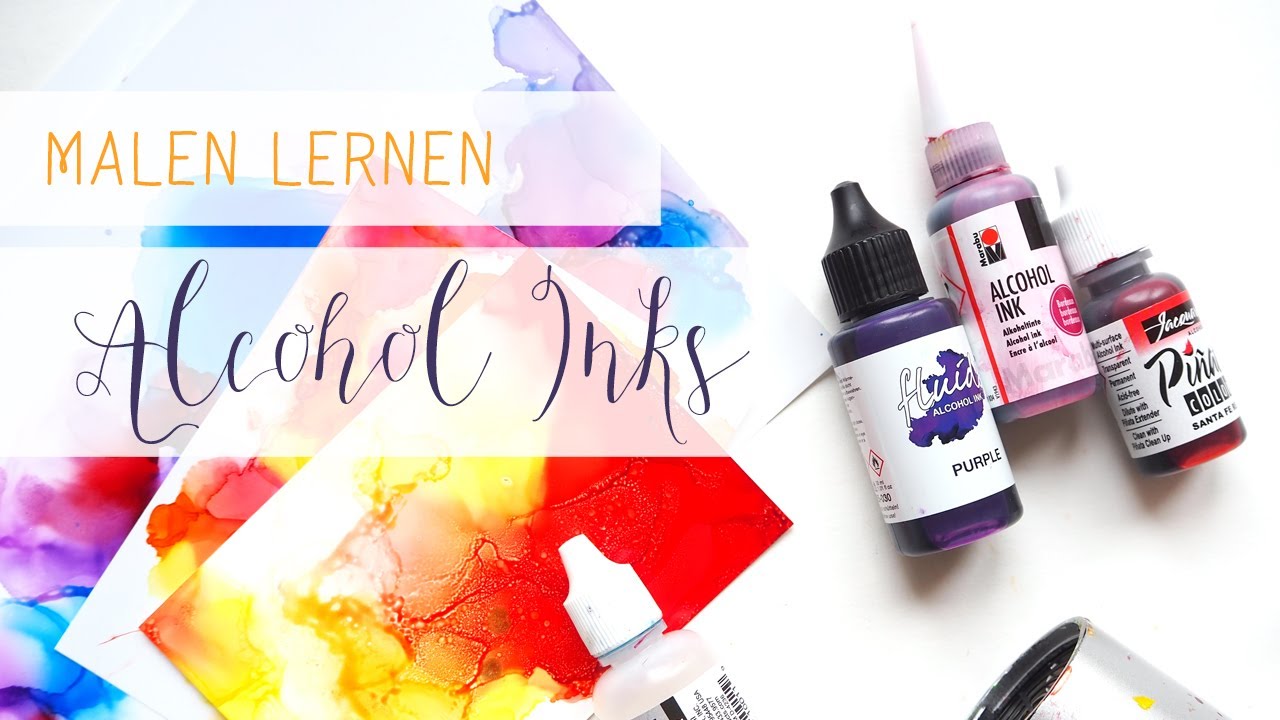 Malen für Anfänger: Alcohol Ink Grundlagen - YouTube